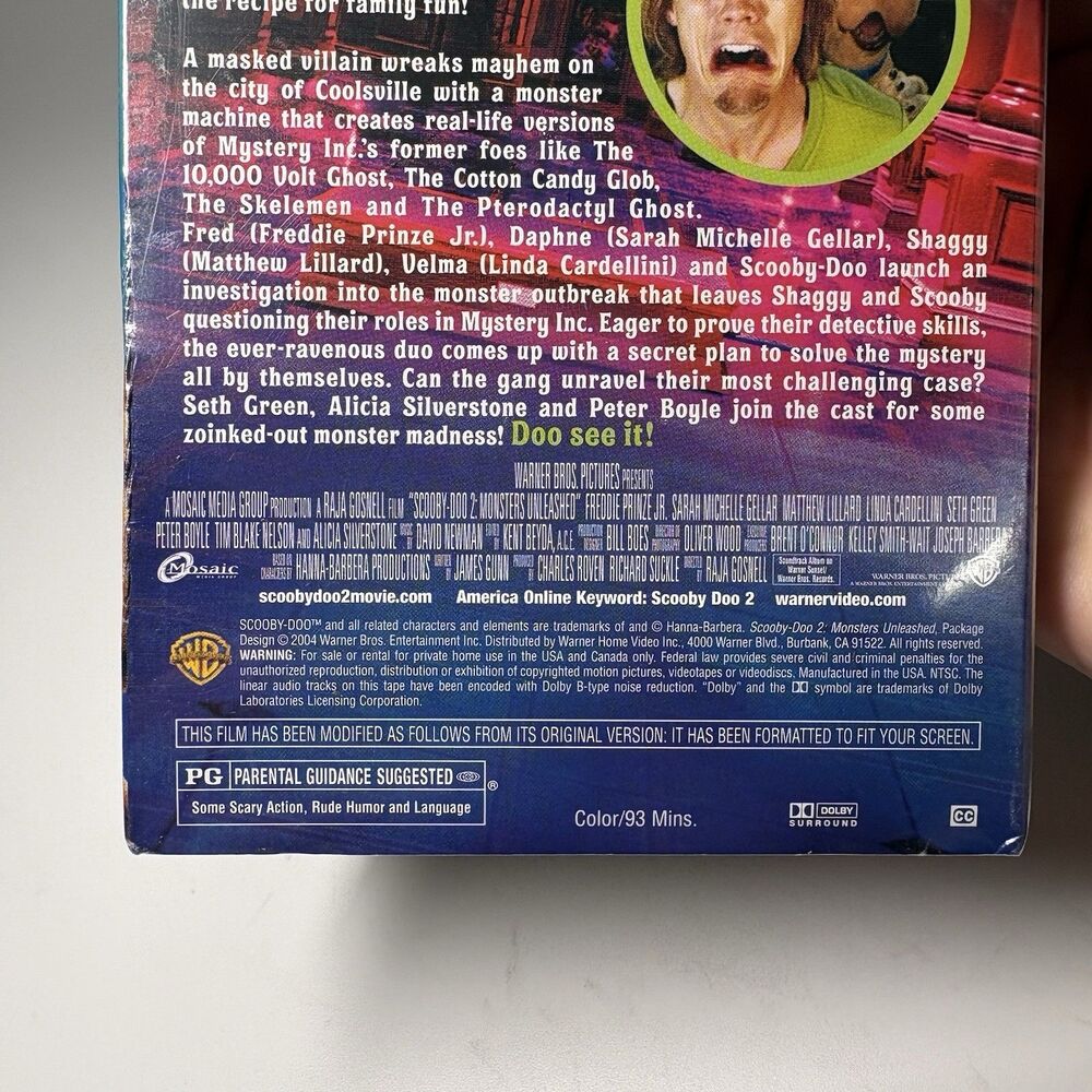 Scooby-Doo 2 Monsters Unleashed VHS 2004 Sealed - Picture 4 of 5